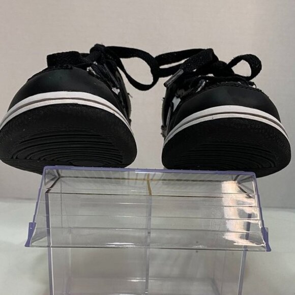 Nike Dunk Low Panda Black White Sneakers Kids Size 13C - Picture 3 of 12